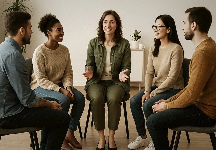 Un groupe en séance de codéveloppement